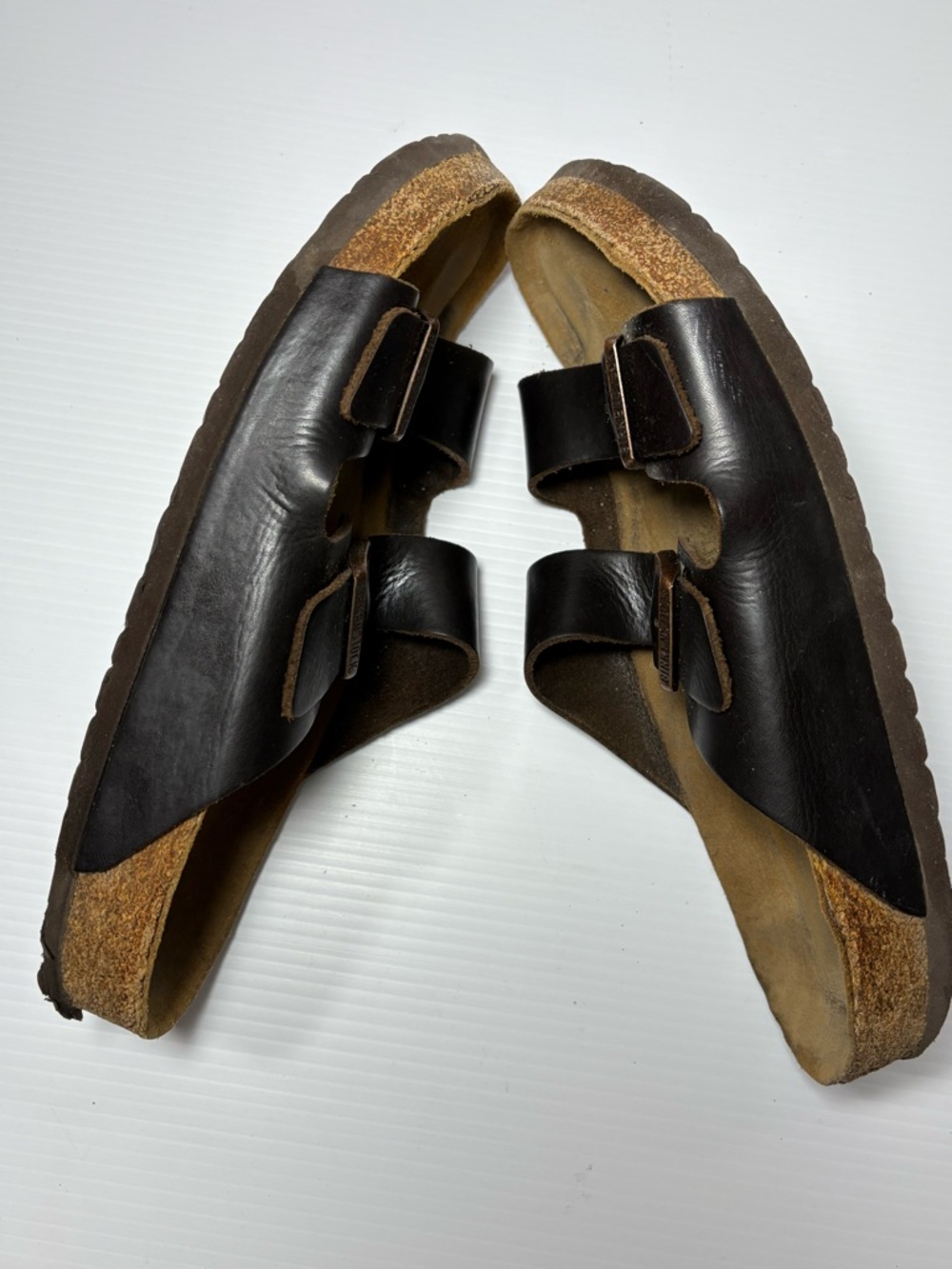 Birkenstock Arizona Sandals - Habana Brown Leather  (unisex) - Picture 3 of 6